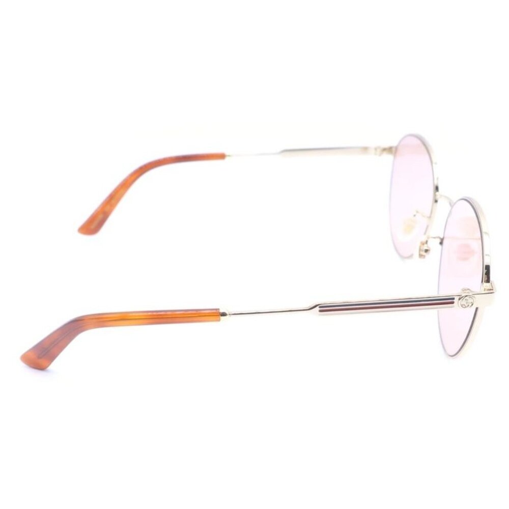 Gucci Interlocking GG Metal Frame Sunglasses Gold… - image 3